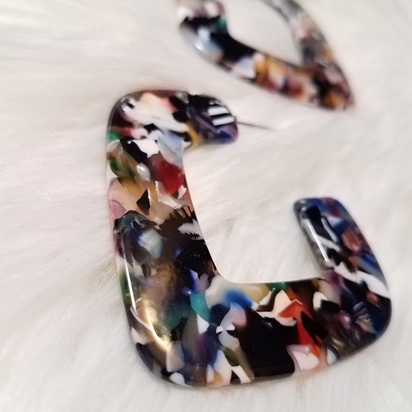 Jewelry - Multi color Geometric Acrylic earrings